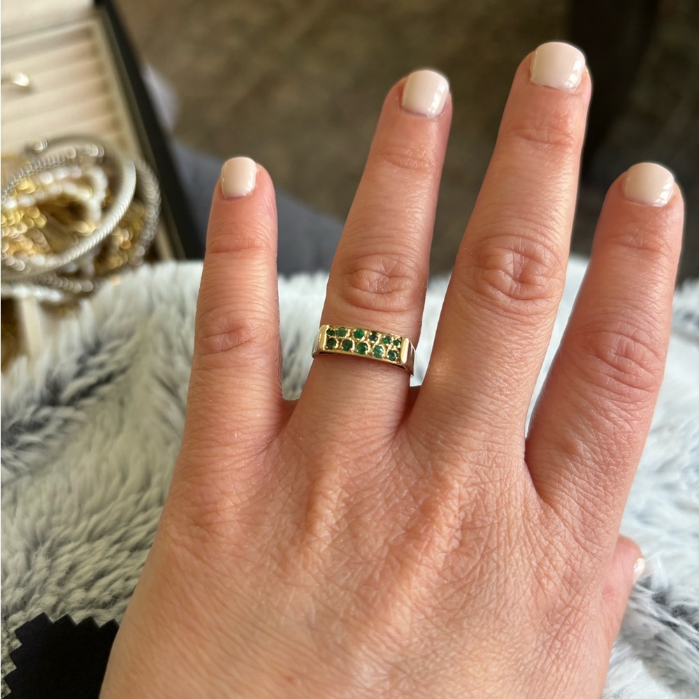 Vintage Emerald Gold Ring